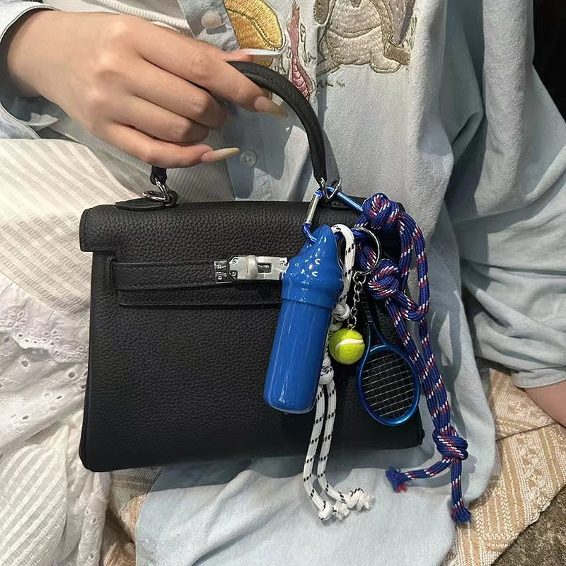Sports Series Key chain Multi-element Backpack pendant Hand woven rope shoulder bag decoration250325