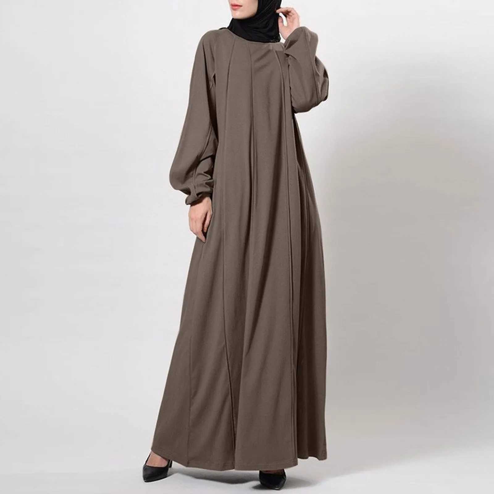 New Balloon Slve Abaya Jazz Crepe Wide Bottom Loose Eid Ramadan Dubai Muslim Women Islamic Clothing Modest Dress X250514