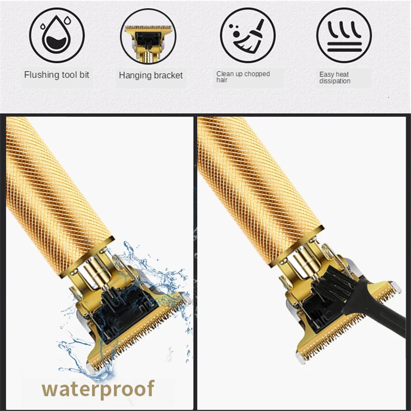 In T9 Professional Hair Trimmer For Men Beard Trimmer Electric Hair Clipper Lithium Hair Cutting Machine Mens Shaver 250324