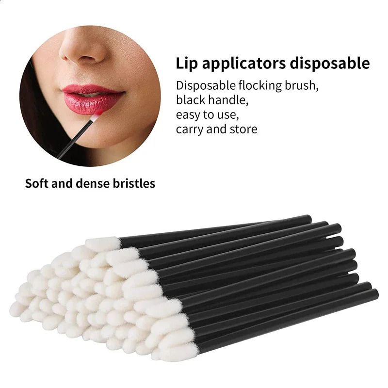500/1000PCS Lip Wands Applicators Disposable Lip BrushLipstick Brush Lip Gloss Applicator WandsMakeup Applicator Beauty Tool 250324