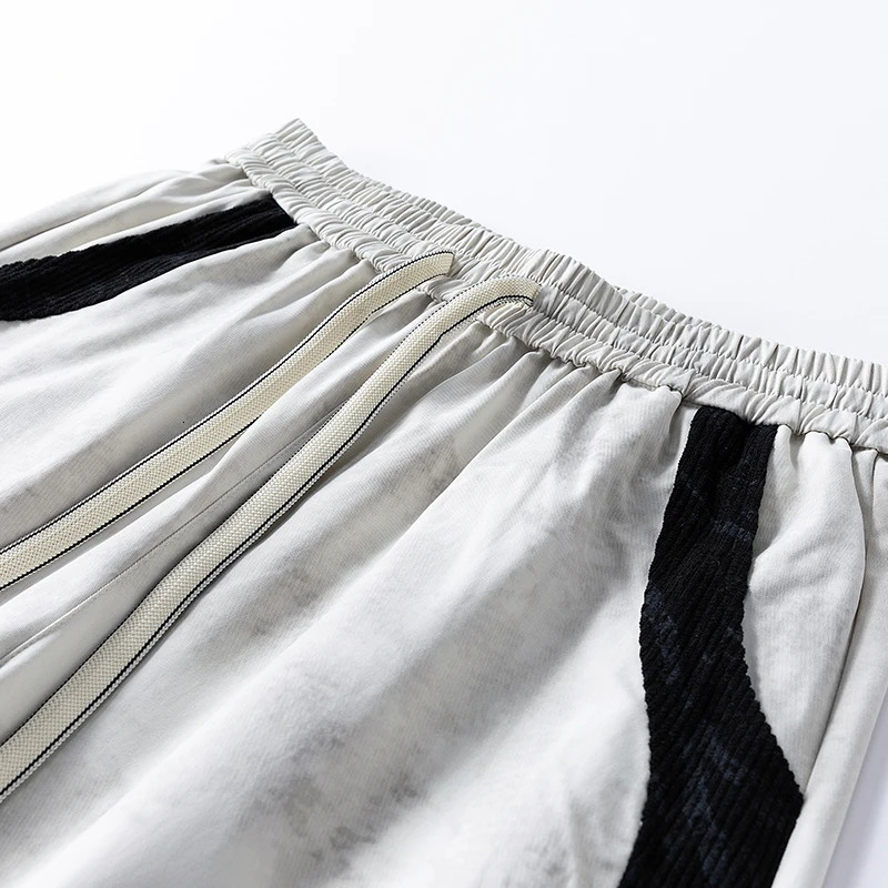 Mens striped runner hiphop Trouser oversized 6XL 7XL 8XL Plus size sports pants casual running loose unisex street 250327