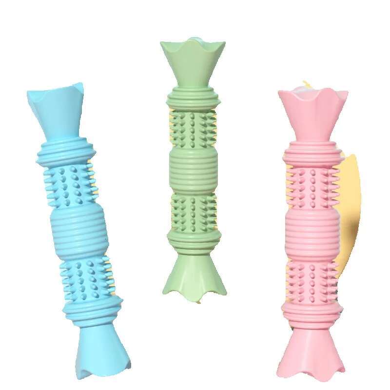 Pet Teeth Grinding Toy New Pet Chewing Candy Toy Dog Toothbrush Teeth Grinding Stick Interactive Training Dog Toy