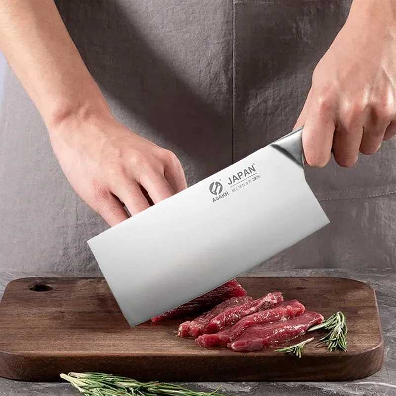 Kitchen Knives Set Stainless Steel Meat Chopping Cleaver Fish Vegetables Slicing Butcher Knife Japanese Chef Knife with Gift BoxC250327