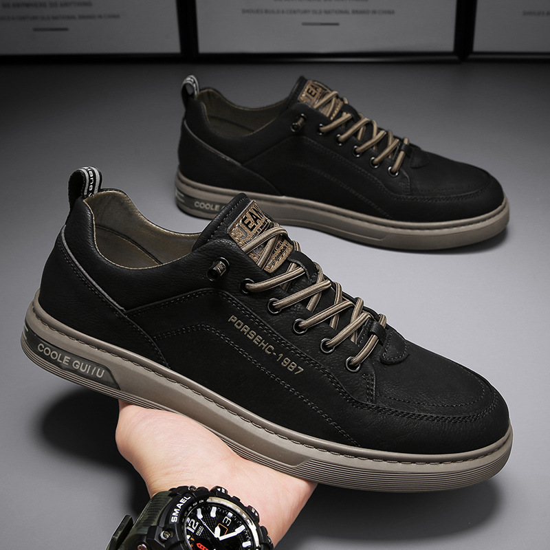 Free shipping new casual shoes men sports shoes breathable trend comfortable daily black white