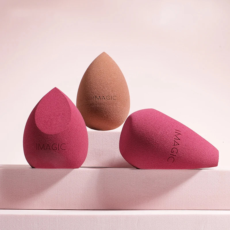IMAGIC beauty sponge 3pcs face wash puff gourd water drop puff wet and dry makeup sponge tool 250317