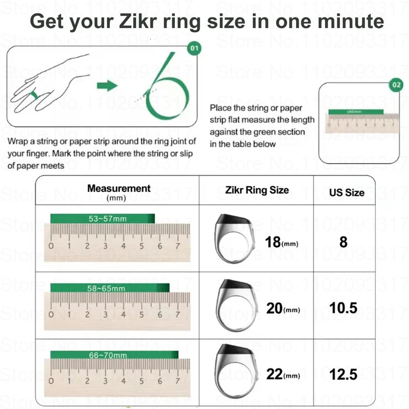 IQibla metal alloy intelligent prayer Zikr ring for Muslim Tasbih digital counter Tasbeeh prayer time vibration reminder waterproof 250322