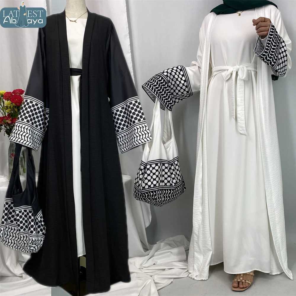 Ramadan Abaya Dubai Luxury Soft Linen Loose Slves Classic Fashion Popular Women Muslim Humility Islamic Clothing X250327
