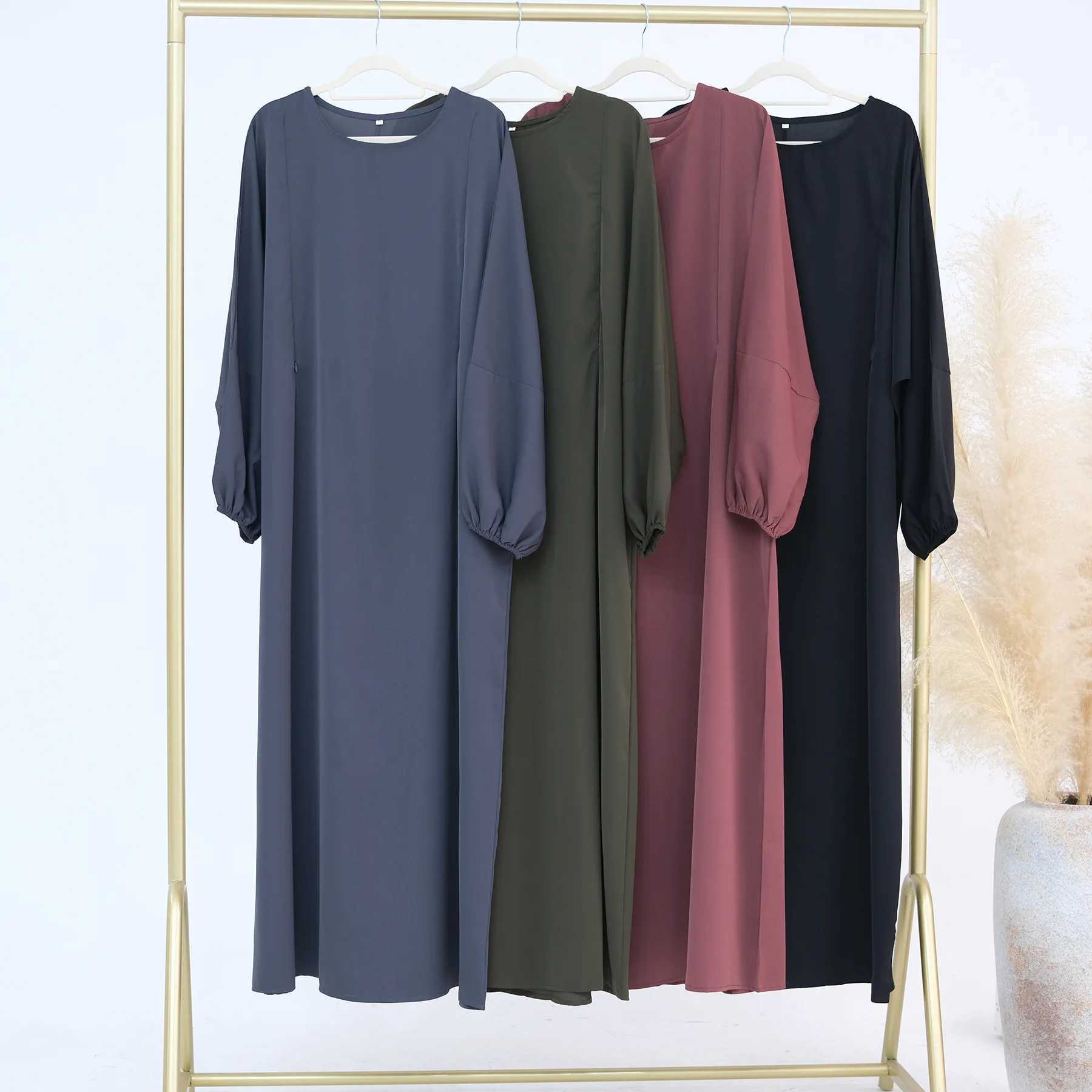 Breastfding Abaya Women Muslim Dress Islamic Nursing Wear Slight Batwing Slves Zippers On Chest Dubai Hijiabi Ramadan Kaftan X2505141