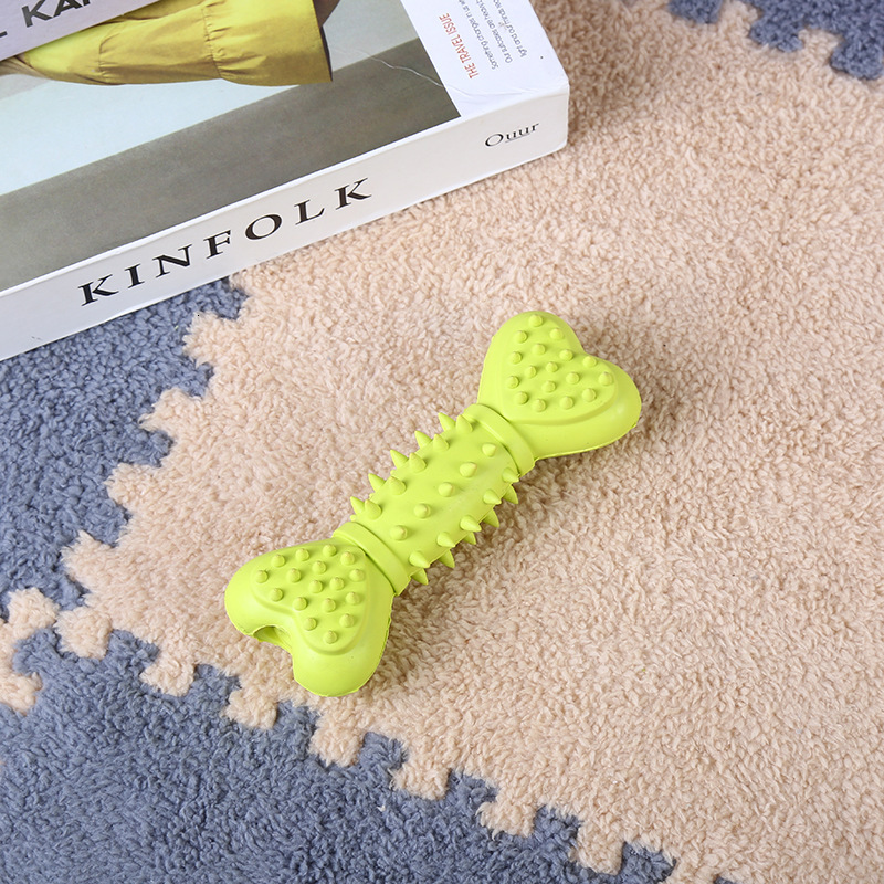 pet toy dog bone teddy bear gnawing teeth grinding teeth cleaning teeth macaron chewing teeth stick thorny toy trainer