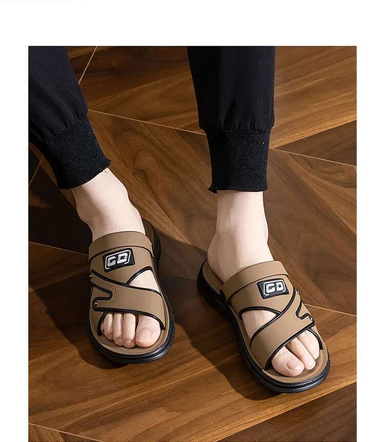 Sandals slip Versatile Beach Shoes New Summer Anti odor Dual purpose Men's Fashion Waterproof Cool Slippers