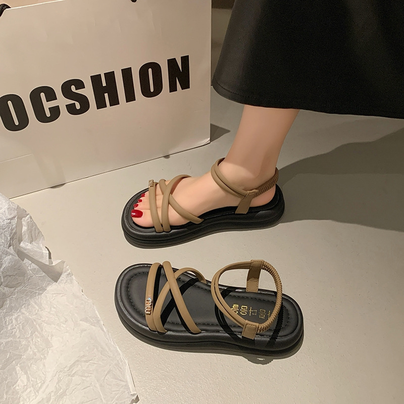 free shipping sandals designers for womens ladies hot 2025 Summer New Thick Bottom Casual Fashion Outdoor Sandals Size 35-40