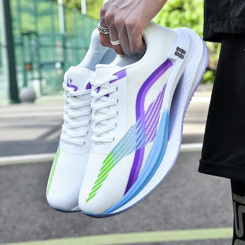 Designer Shoes Marathon Black Technology Air Cushion Carbon Plate Sports Running Shoes Men's Breathable Lightweight Women's Comfortable Anti