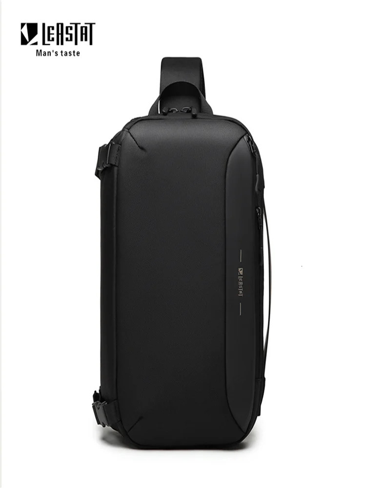 Mens Cross Chest Bag USB Charging Body Business Travel Messenger 250326