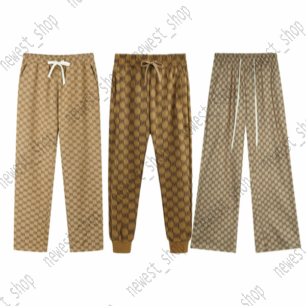 Autumn mens pants designer luxury khaki green sweatpants joggers Jacquard drawstring Wide leg Pant Double letter Casual letters casual Trousers