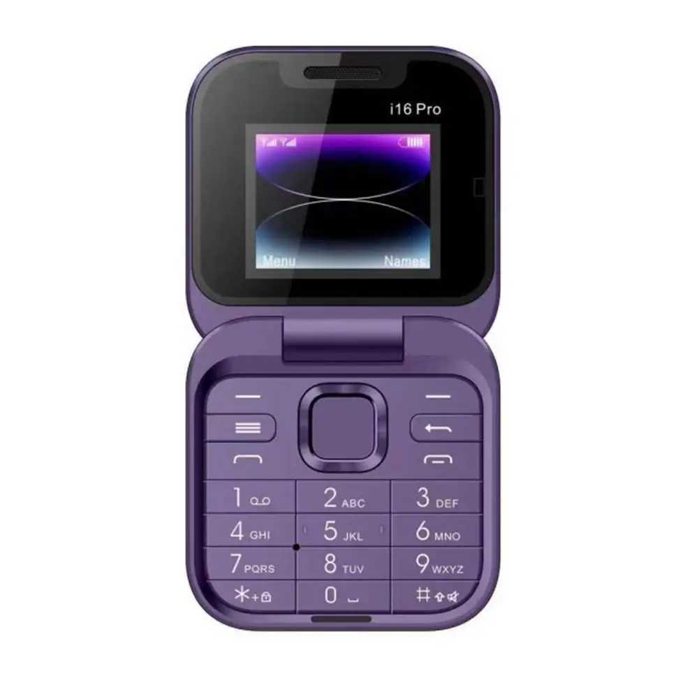 New I16 Pro Mini Dual SIM Folding Phone Video and Voice Player Magic Radio Phone Flip FM Box Mini Flash B4M3 M250327