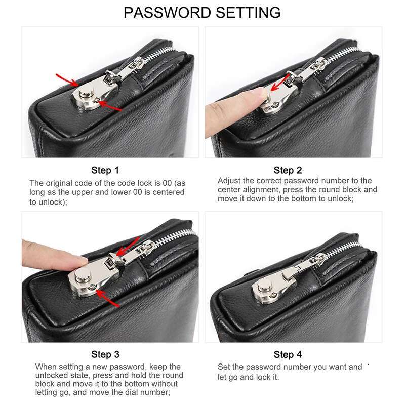 CONTACT'S Genuine Leather Male Password Design Men Handbag Wristlet Large Capacity Clutch Purse Casual Wallet Bag