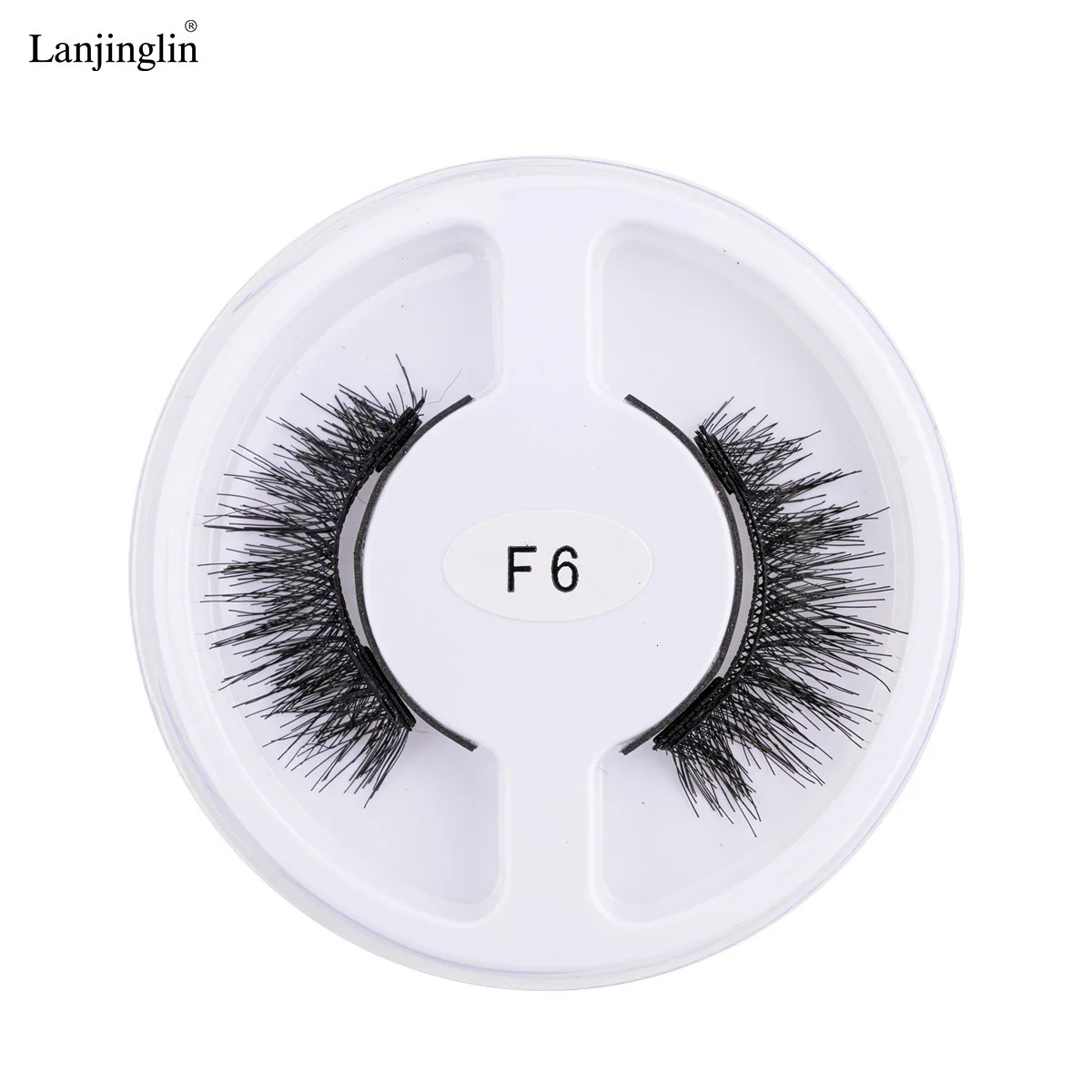 Lanjinglin Magnetic Lashes Set Wispy Fluffy Magnetic False Eyelashes Makeup Tool Natural Long Fake Lashes Maquiagem 250324