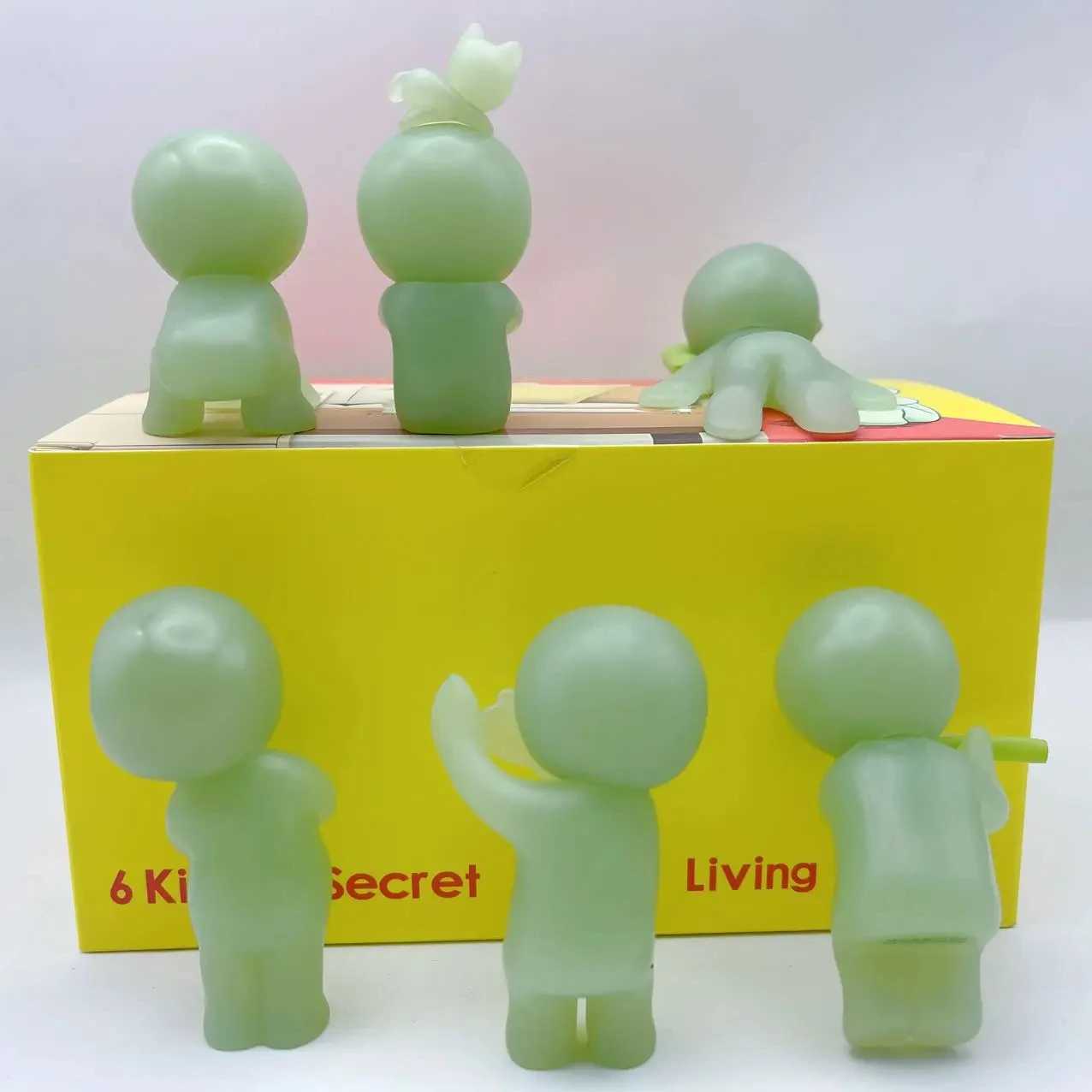 Smiski Luminous Elf Living Room Series Blind Box Luminous Doll Desktop Decoration Corner Biology Birthday Gift Toy X250327