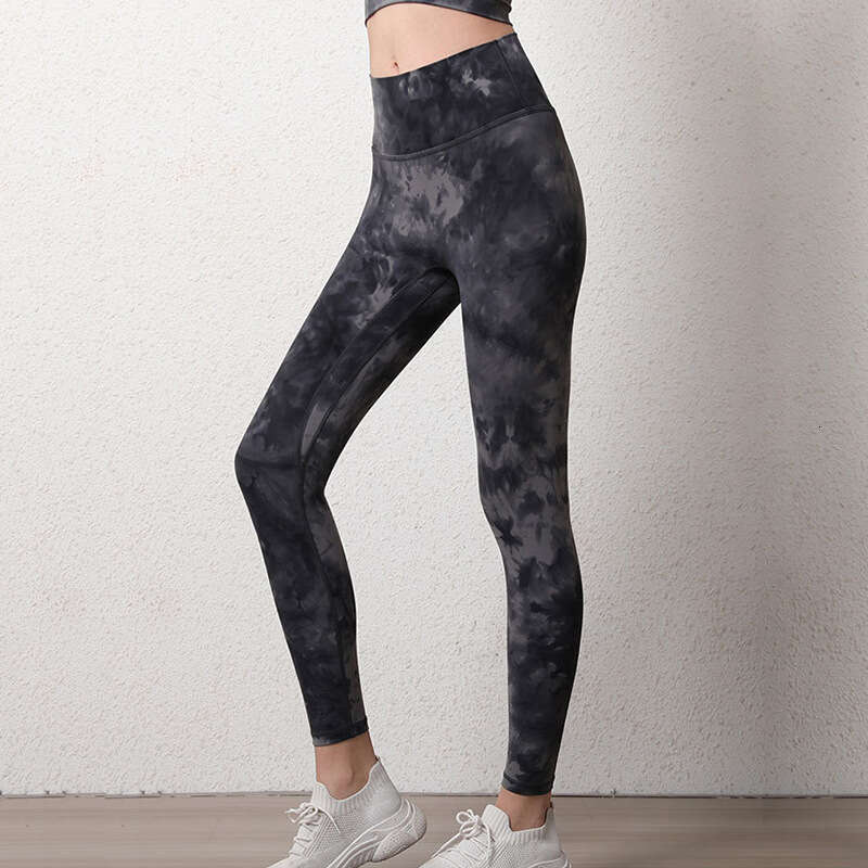 Women Yoga Pants High Quality New Tie Dye Sports And Fitness For Women High Waisted Elastic Lifting Buttocks Seamless Naked Running Yoga Pants