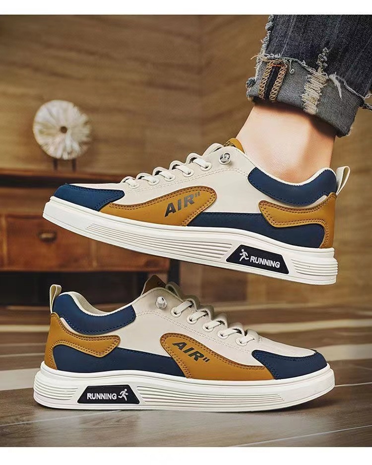 Free shipping casual shoes men sports shoes breathable casual fashion trend brown black green