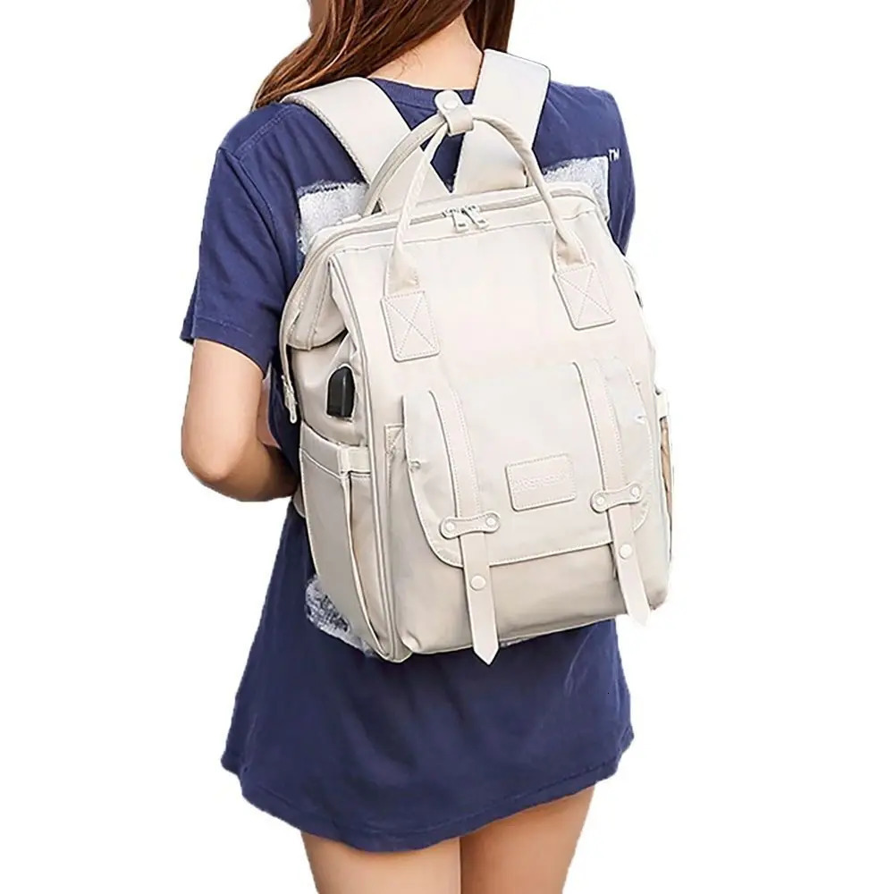 Baby Nappy Bag Mummy Bag Backpack Waterproof Storage Handbag Outdoor Travel Mommy Maternity Bag For Baby Stuff 2 Layer Gray 250326