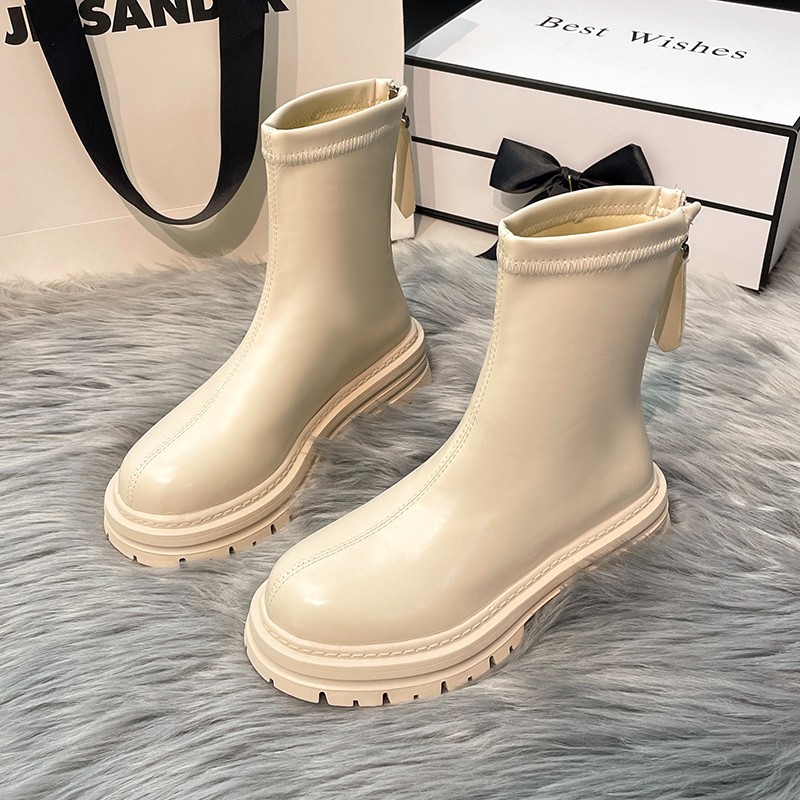 Free shipping designer Women Boots black beige dark brown milk tea color Comfortable wear-resisting outdoor casual shoe