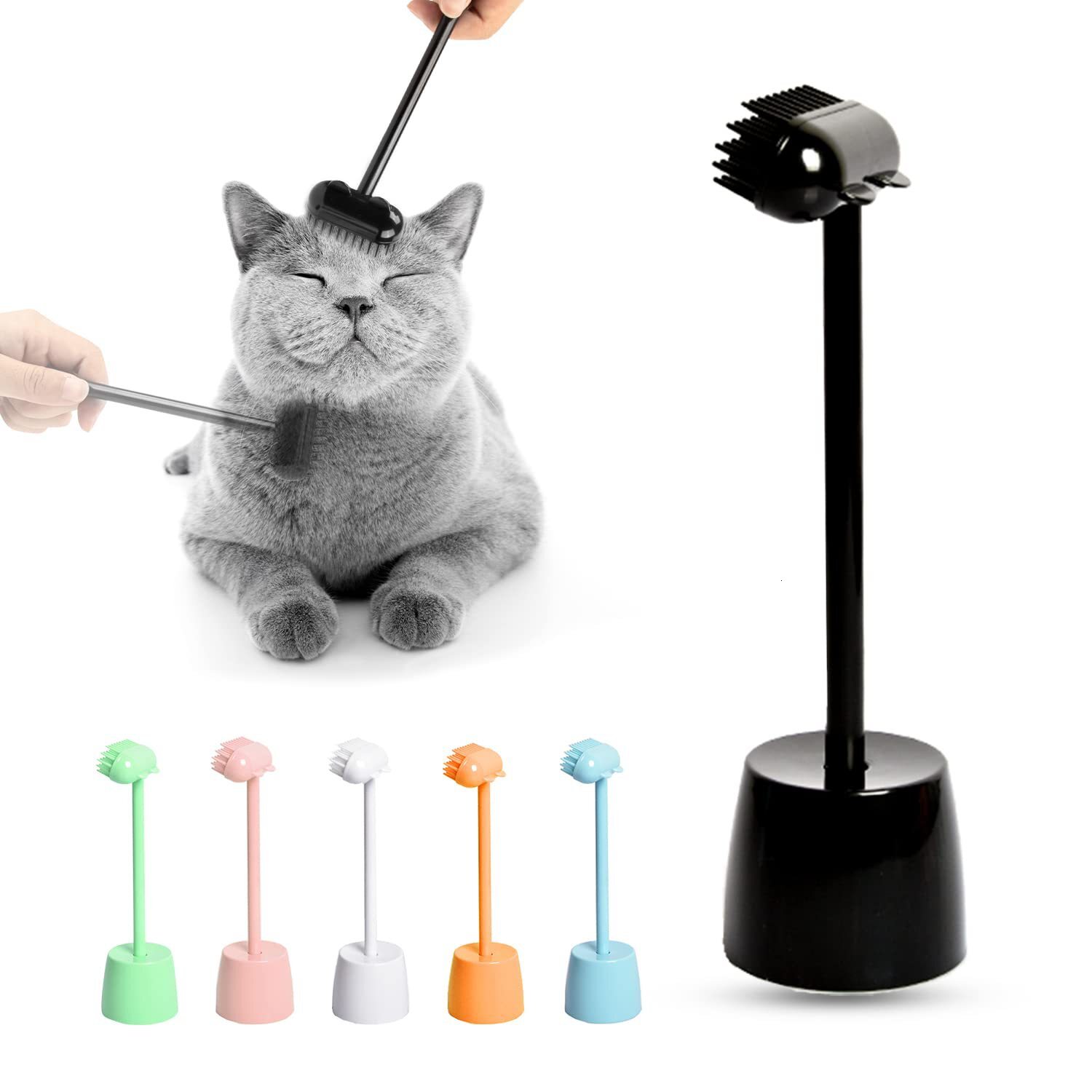 Amazon's new cat grooming and grooming device, cat massage brush, toy cat itching brush, hair removal brush