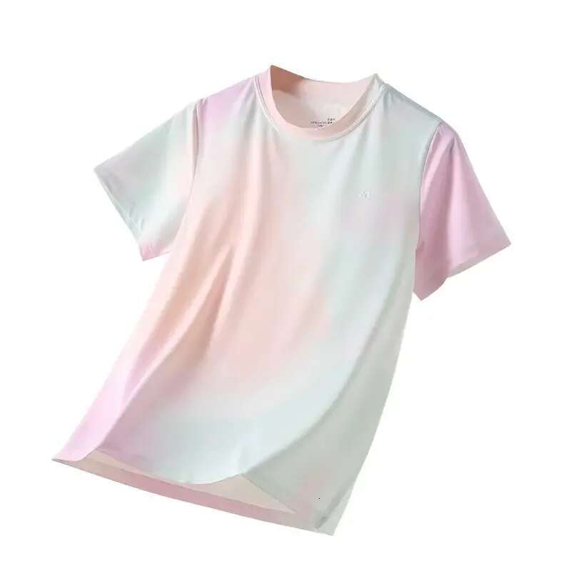 Ddmyshoesvip Children Colorful Printed O Neck Short Long Sleeve Gym Shirts Girls Quick Drying T Shirt Kids Breathable Sports Tops