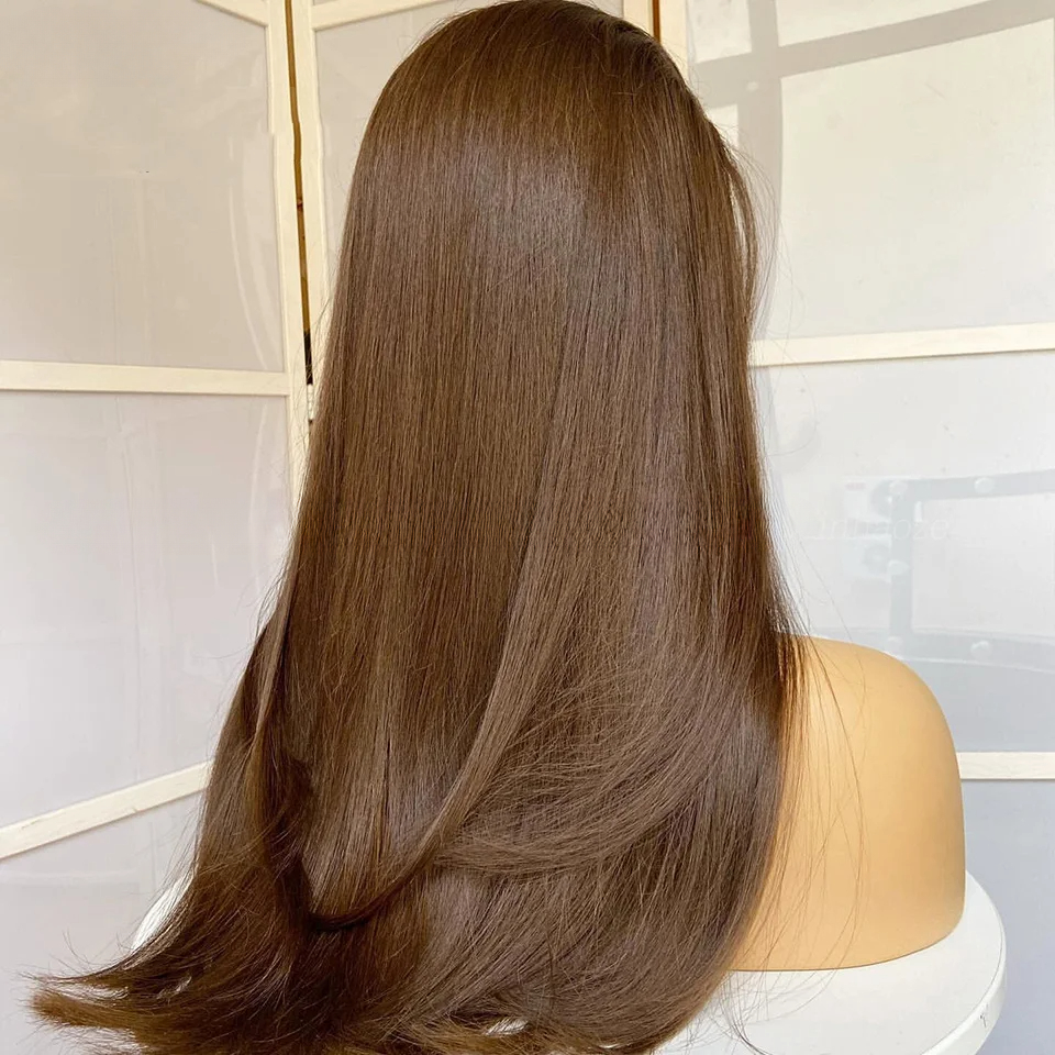 Brazilian Glueless Breathable Lace Front Wig Preplucked Balayage Ash Blonde Human Hair Wigs for Women 13x6 13x4 Preplucked Lace Frontal Wig Synthetic