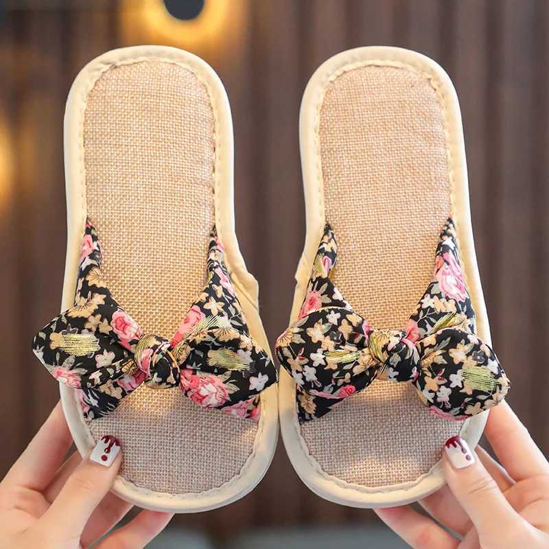 Slipper Childrens linen slippers Spring and autumn Girls Day series Sweet agricultural small perfume house S25326