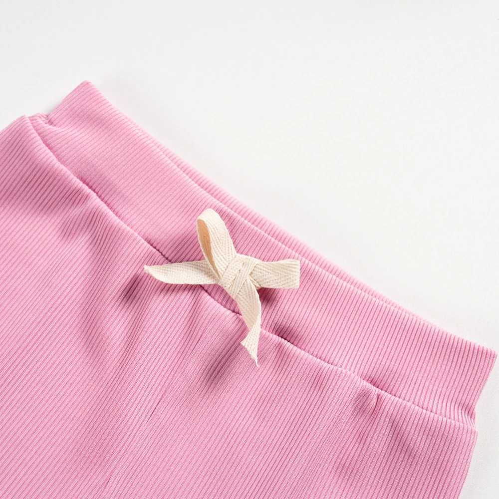 2PCS girls summer set solid color casual short sleeved shorts suitable for girls comfortable and soft Korean clothing suitable for gift 0-6Y childrenT