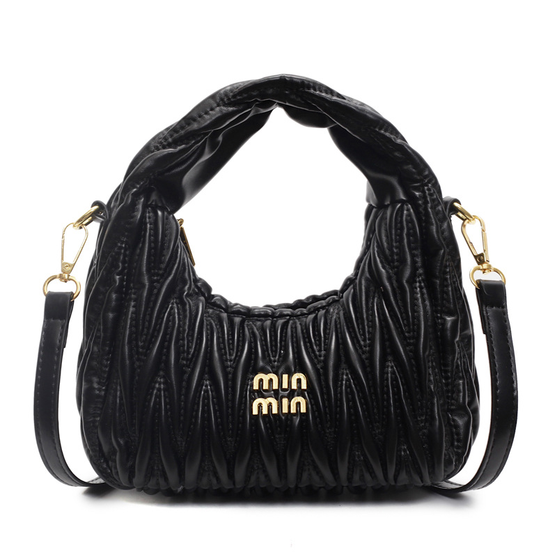 New fashion fold bag shoulder bag niche design casual simple fashion handbag crossbody bag 2025