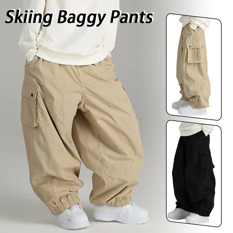 pocket pants mens wide leg casual high street cover hiphop outdoor sports plus size harem Trouthers spring 250327