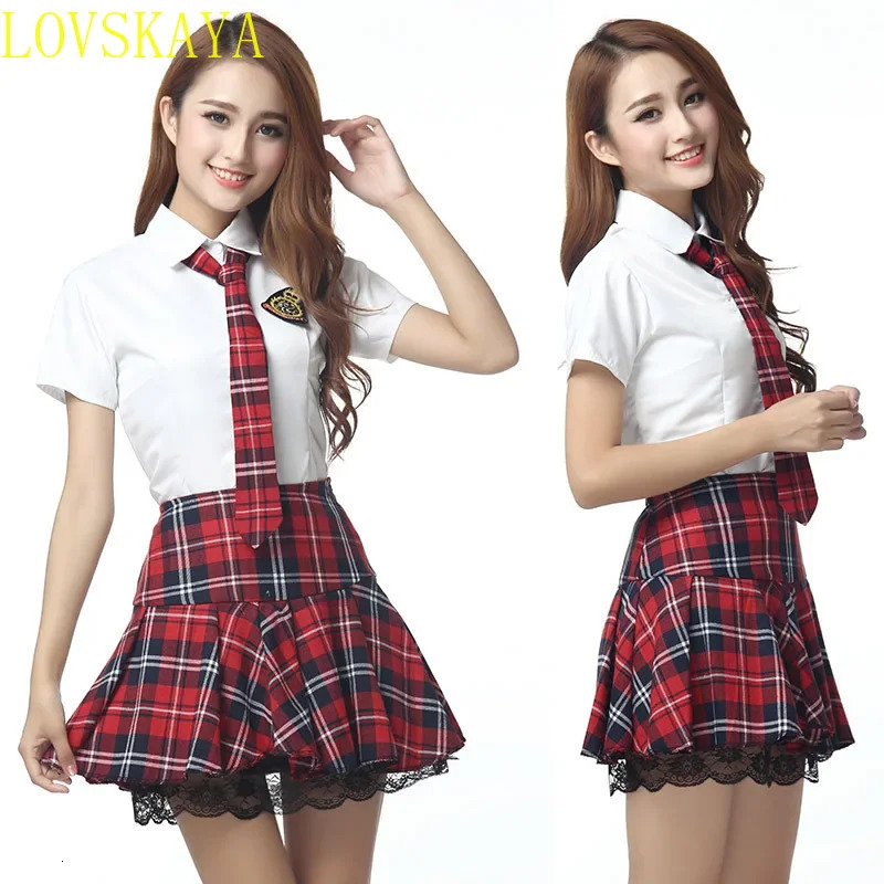 Japanese School UniformKorean Uniform Girls Top Full Set Role Playing JK Costume 250326