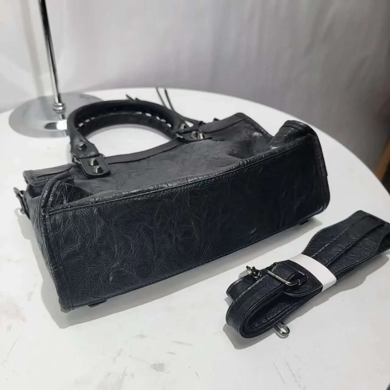 Large Capacity Tote For Women Designer City Motorcycle Shoulder Bag 2024 Autumn And Winter Handbag Splicing Crossbody