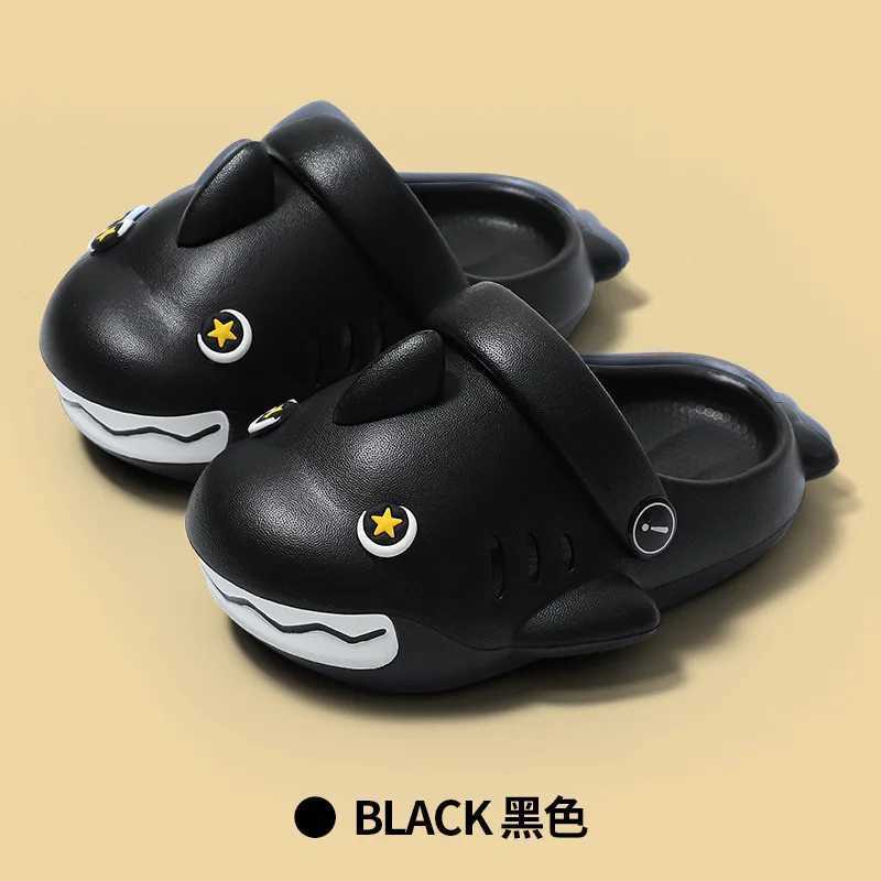 Slipper Childrens slide cartoon shark EVA boys and girls outdoor chloroprene rubber shoes summer waterproof soft sole childrens slide S25326