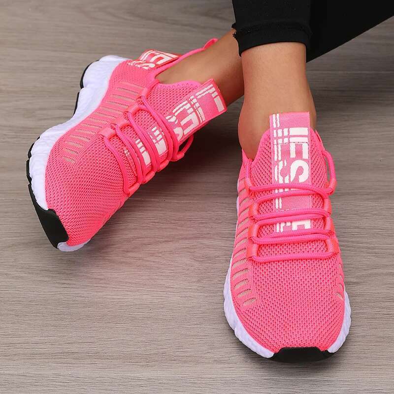 Women's Platform Sports with Fashionable Trendy Design Breathable Comfortable Outdoor Hiking Walking Casual Shoes