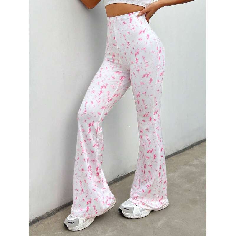 Women Yoga Pants High Stretch Sports And Tie Dye Wide Leg Women S Training Pants Fitness Clothes Summer Sweat Wicking Clothes