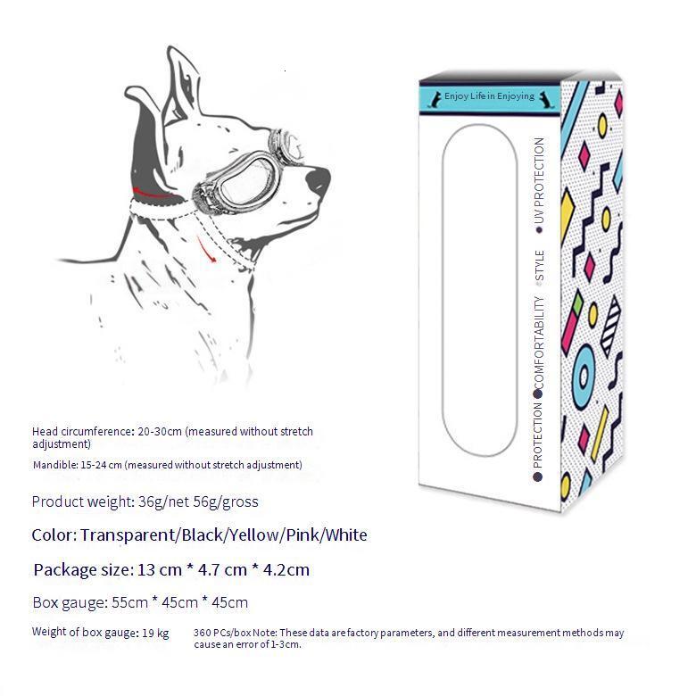 Pet Protective Glasses Elastic Strap Adjustable Fit Small Dog Cat Goggles Summer UV Protection Sunglasses