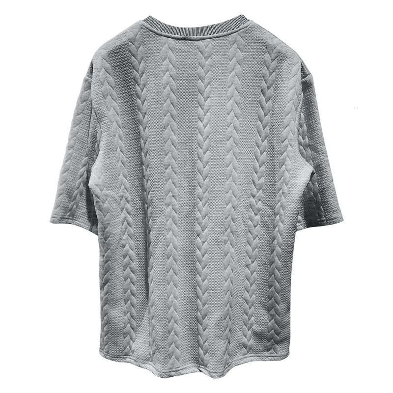 Fashionable summer mens casual 2piece streetwear short sleeved Tshirtshorts Harajuku sportswear knitted clothing 250326
