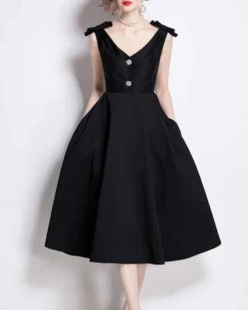 Elegant Sweet High Waist V-Neck Rhie Sleeveless Dress Vacation Slim Women Summer Party Hip Wrap Dresses