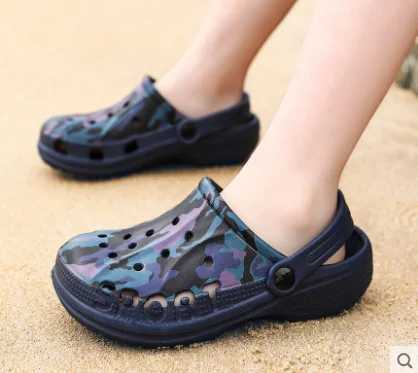 Boys and Children Summer Mens Cave Shoes Girls Multi Camera CLOGS Beach Slippers EU30 31 32 33 34 35 37 39 40 42 43 X250327