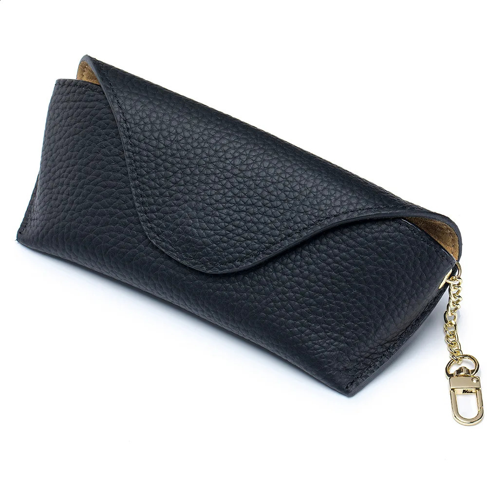 Genuine Leather Reading Glasses Bag Case For Man Women Cowhide Sunglasses Storage Holder Pouch Eyeglasses Box Eyewear Protector 250326
