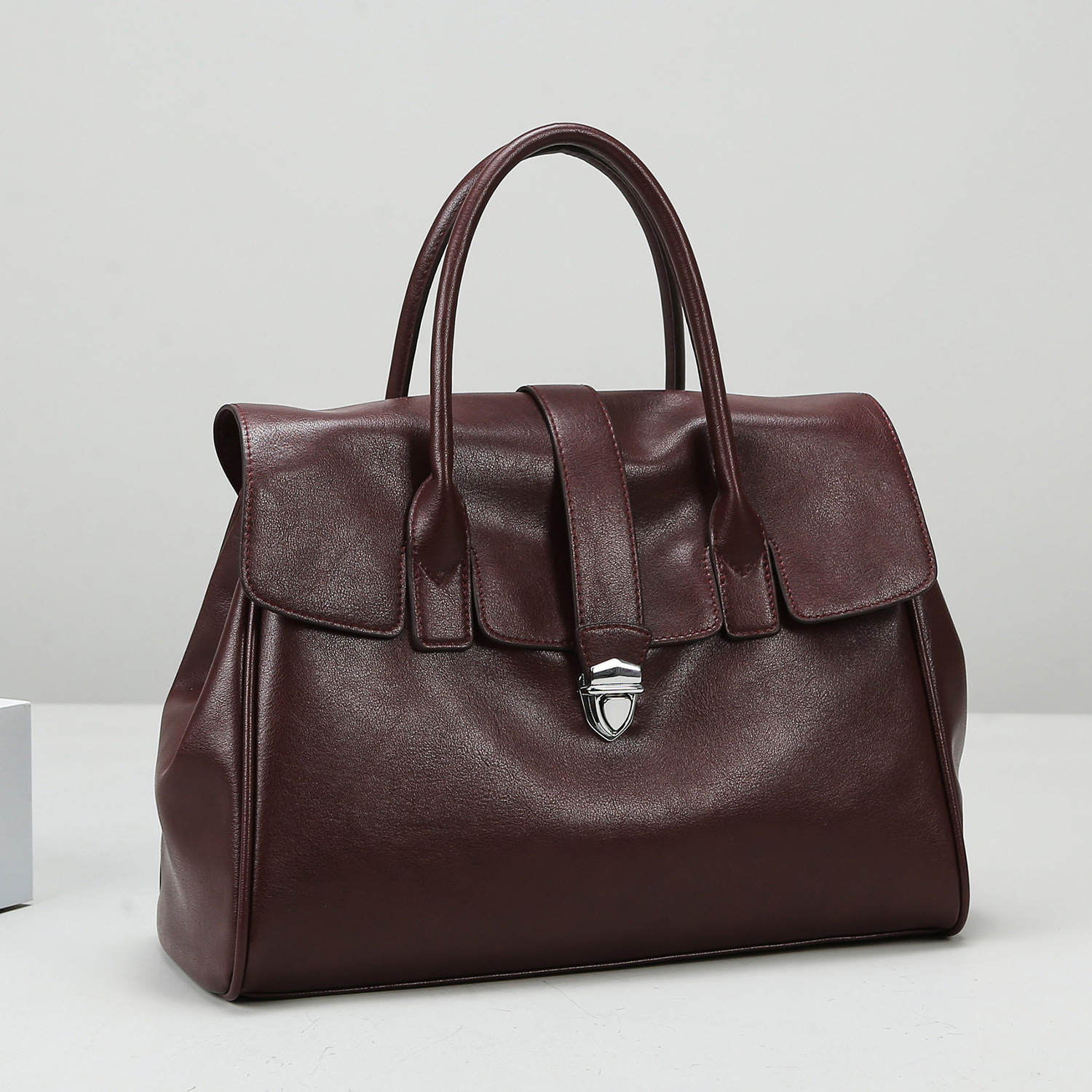 Handbag For Women, 2024 Autumn Winter New Soft Leather Tote Bag, High-End And Large Capacity Commuting Women's Bag