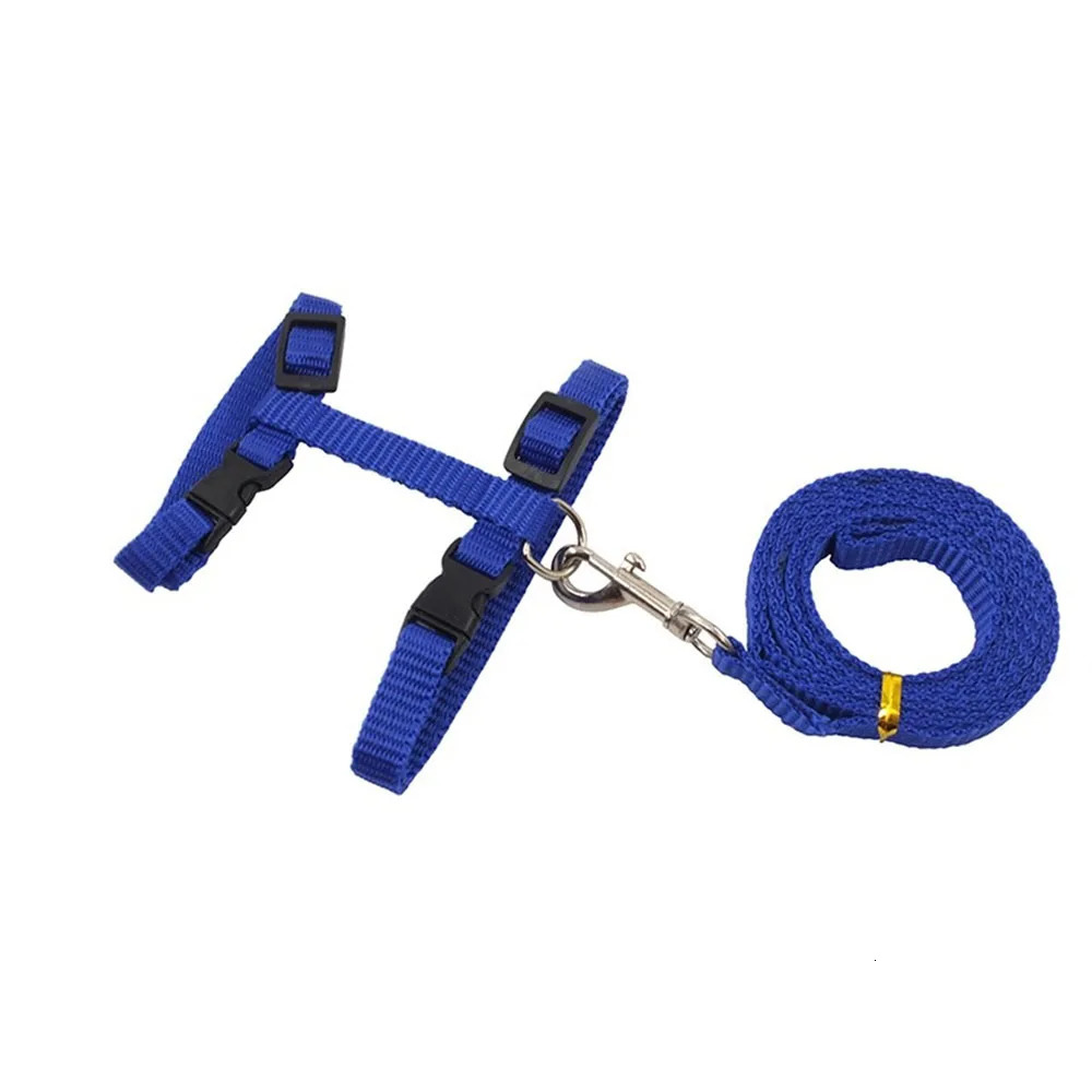Lightweight Adjustable Cat Harness and Leash Set Escape Proof Kitten Strap Collar for Walking Travel Small Animals Puppy Harness 250326