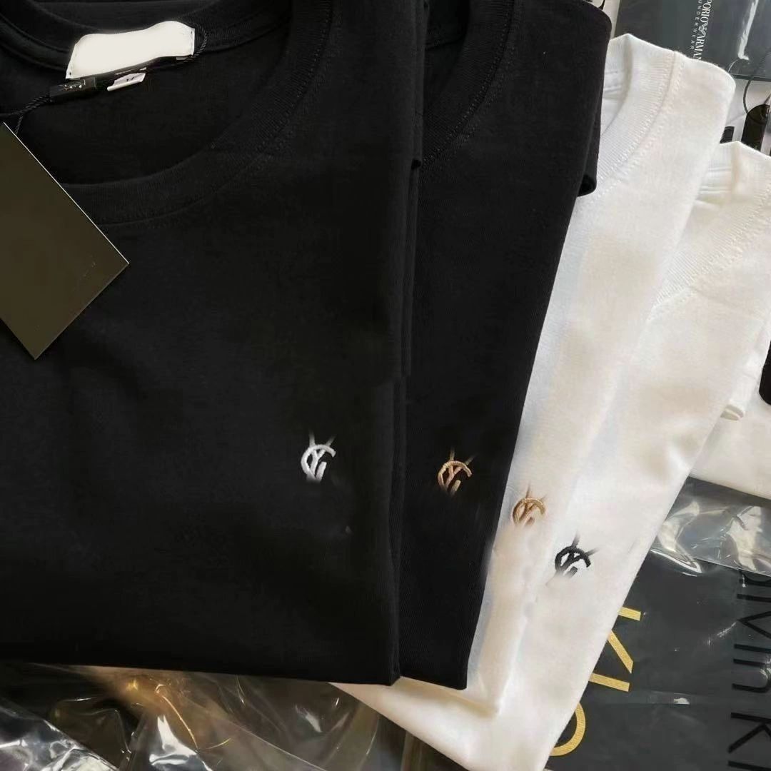 Fashion Luxury Embroidery Men's Women's T-shirts Designer 2025 Summer Cotton Pattern T-Shirt