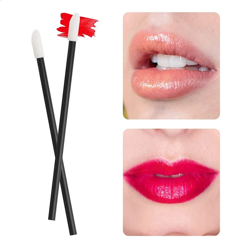 500/1000PCS Lip Wands Applicators Disposable Lip BrushLipstick Brush Lip Gloss Applicator WandsMakeup Applicator Beauty Tool 250324