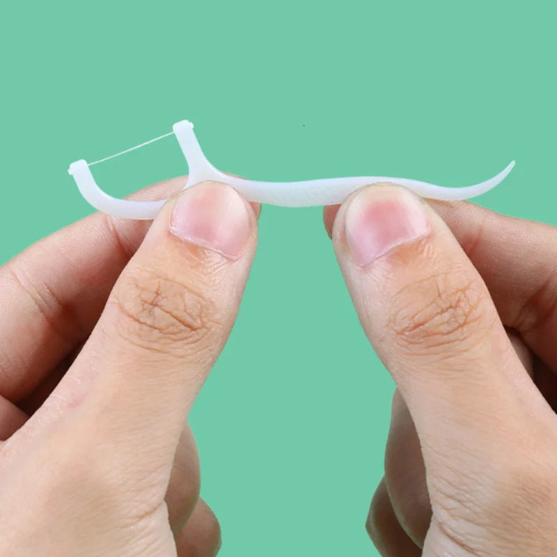 100 dental floss sticks deep cleaning oral care portable disposable sanitary daily travel 250325