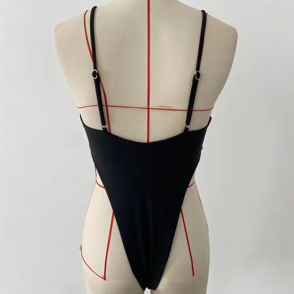 Beachcici Oring onepiece womens swimsuit sexy Vneck backless Monokini beach wear holiday 250321
