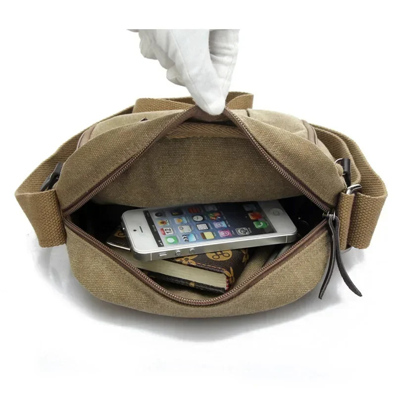 mens bag canvas fashionable messenger highquality bolsa feminina shoulder strap handbag 250326
